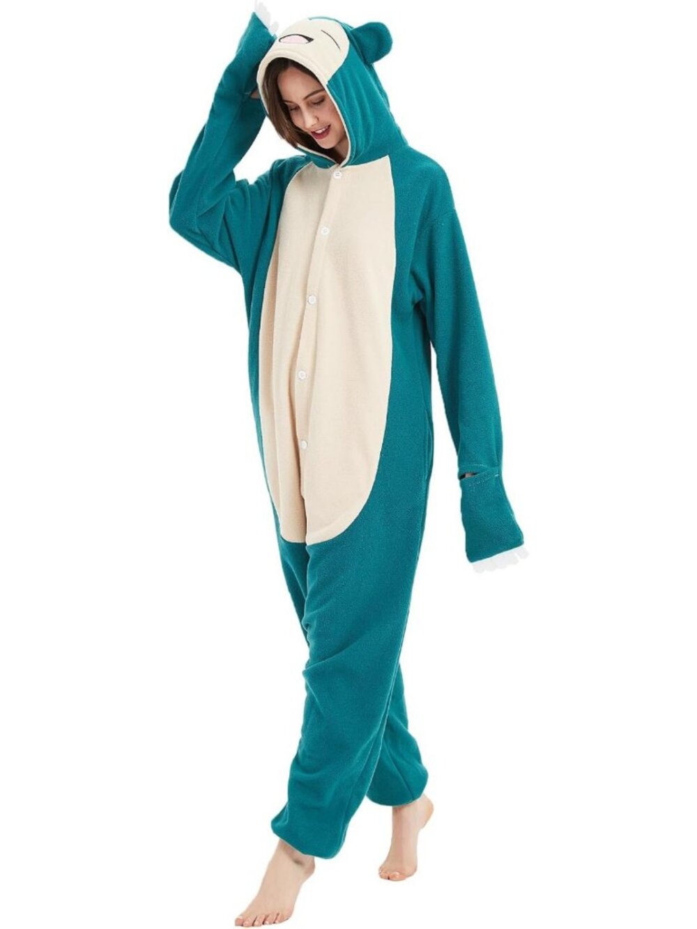 Cozy Animal Onesie Pajama Costume for Adults - Fun Halloween Sleepwear